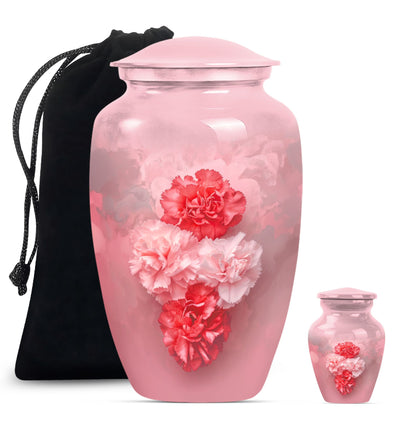 10-inch flower urn, cremation urn for dad