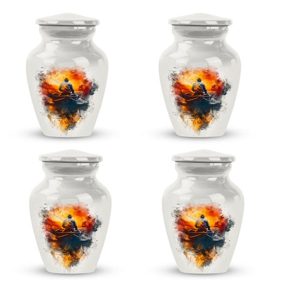 White Personalized Fish Cremation Urn for Pet Ashes - 10-inch, 200 cu in - Yatskia
