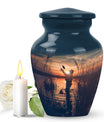 Father Fishing Funeral Urns - Urns For Human Ashes Dad