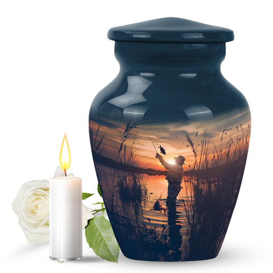 Personalized Fish Cremation Urn for Pet Ashes - 10-inch, 200 cu in - Yatskia