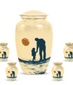 Father and Daughter Cremation Urns - Decorative Urn For Human Ashes