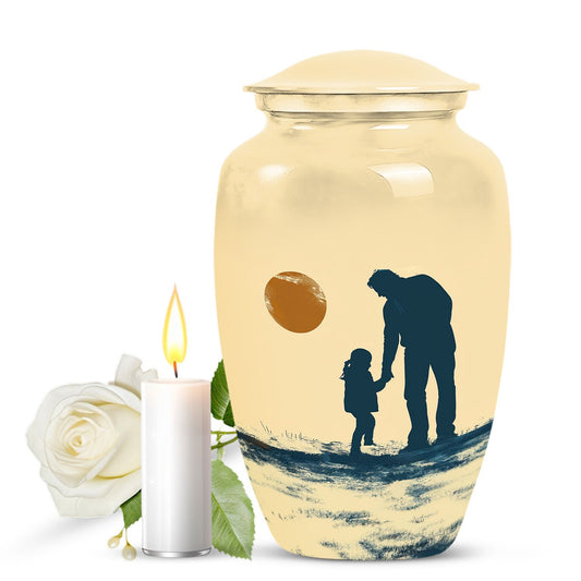 Father and Daughter Cremation Urns - Decorative Urn For Human Ashes