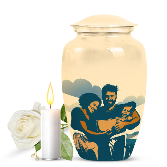 Decorative Funeral Urns For Beautiful Family - Large Cremation Urns