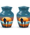 Memorial Father Daughter Urn For Burial Ashes - Cremation Urns Large