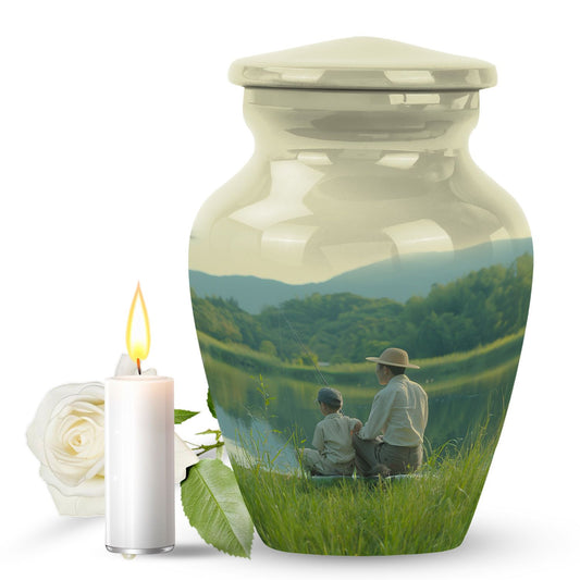 Personalized Fish Memorial Urn for Pet Ashes - 10-inch, 200 cu in - Yatskia