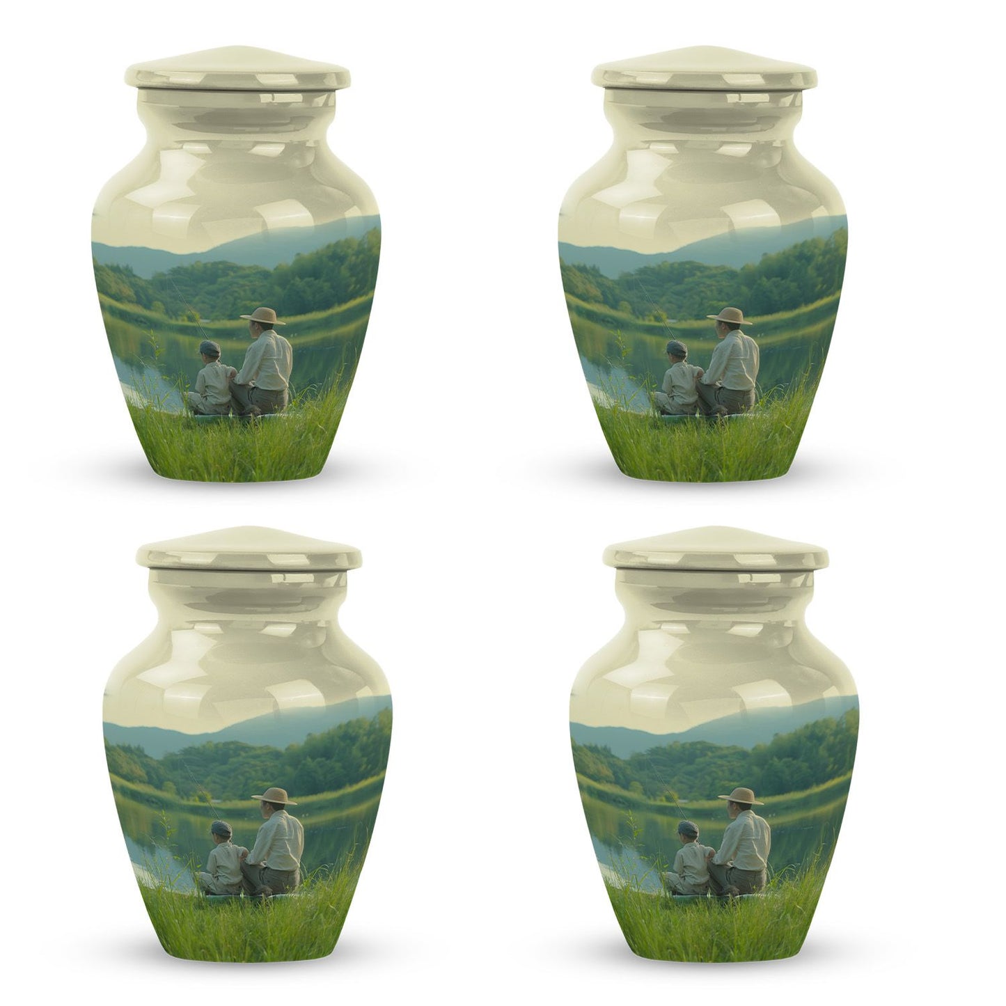 Personalized Fish Memorial Urn for Pet Ashes - 10-inch, 200 cu in - Yatskia