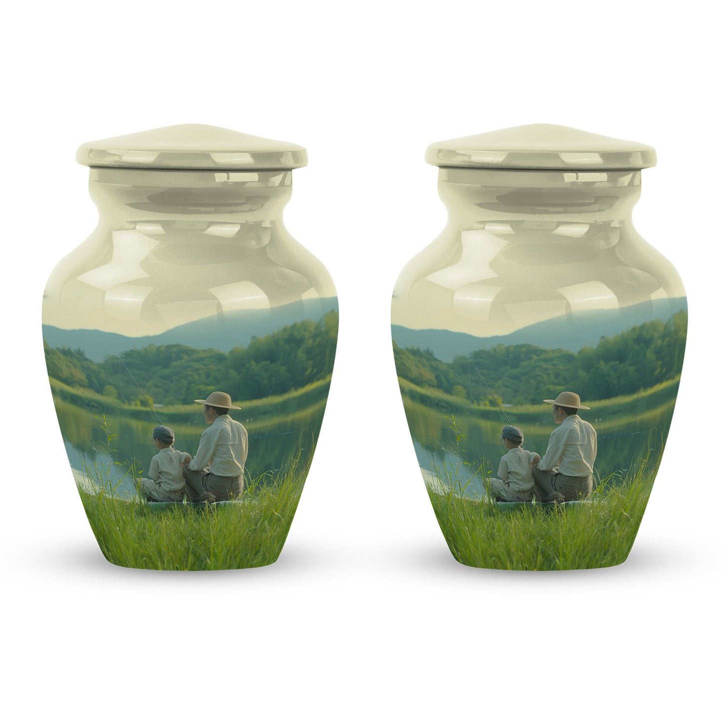 Personalized Fish Memorial Urn for Pet Ashes - 10-inch, 200 cu in - Yatskia