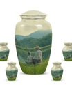 Father Son Fishing Memorial Urns - Beautiful Burial Urns For Ashes