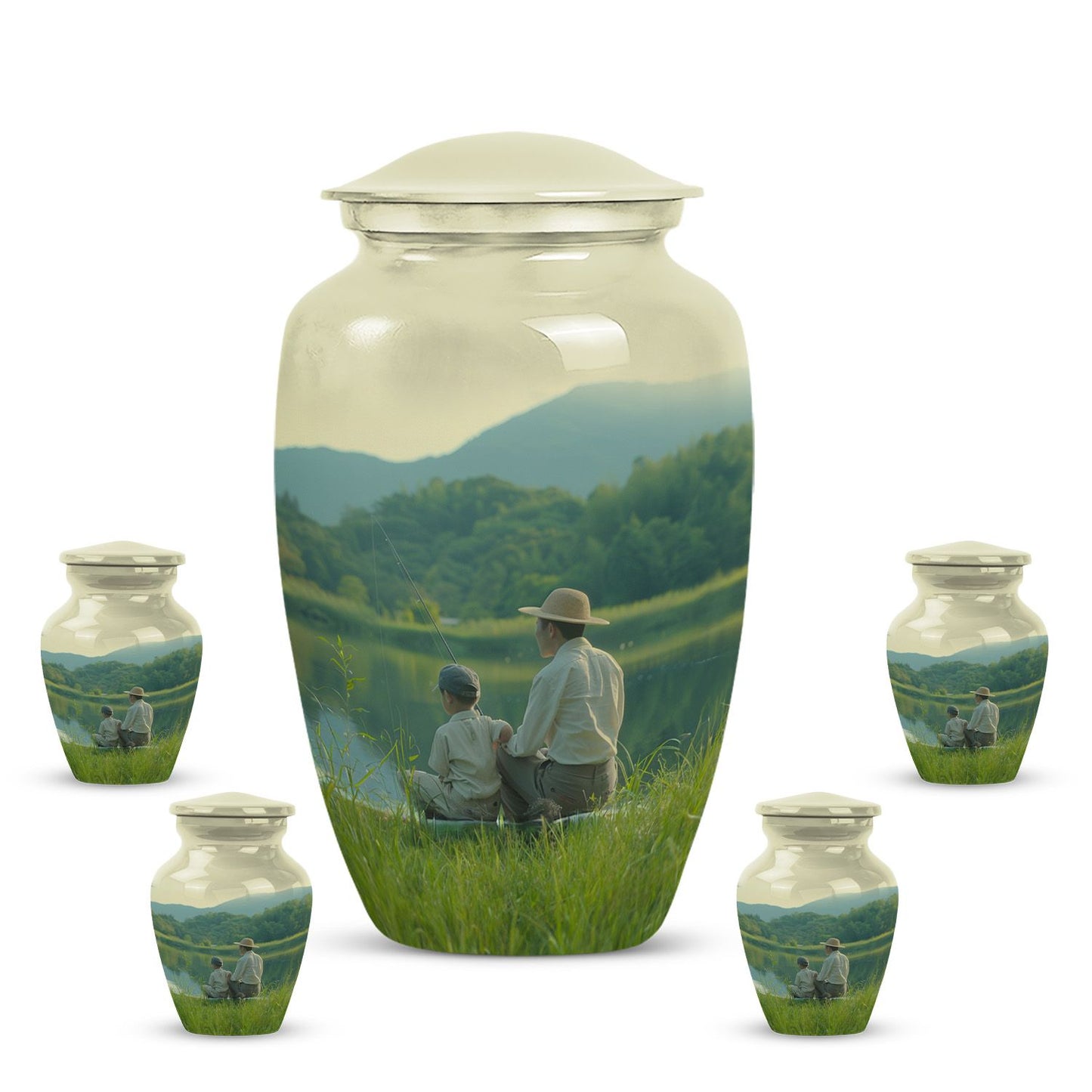 Personalized Fish Memorial Urn for Pet Ashes - 10-inch, 200 cu in - Yatskia