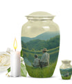 Father Son Fishing Memorial Urns - Beautiful Burial Urns For Ashes