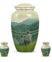 Father Son Fishing Memorial Urns - Beautiful Burial Urns For Ashes