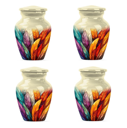  Purple Meadow Feather Funeral urn
