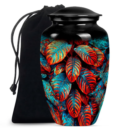 feather cremation urn.
