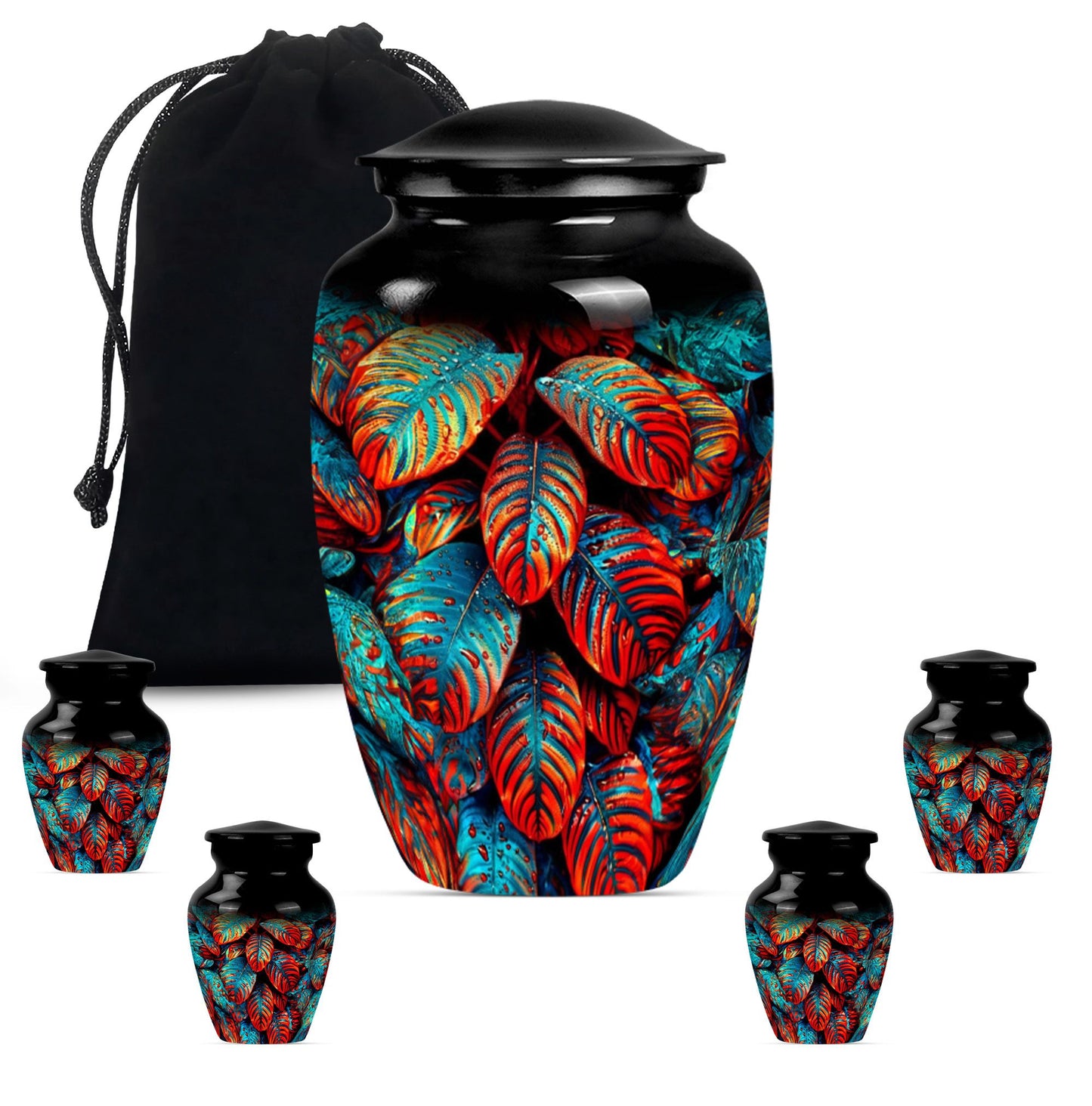 feather cremation urn.