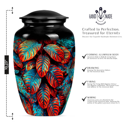 feather cremation urn.
