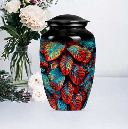 feather cremation urn.