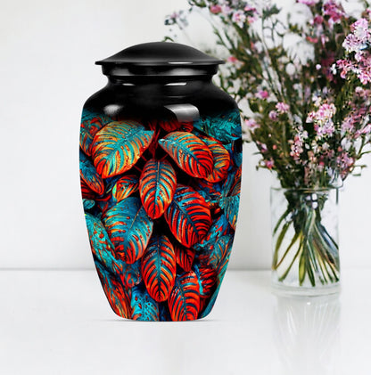 feather cremation urn.