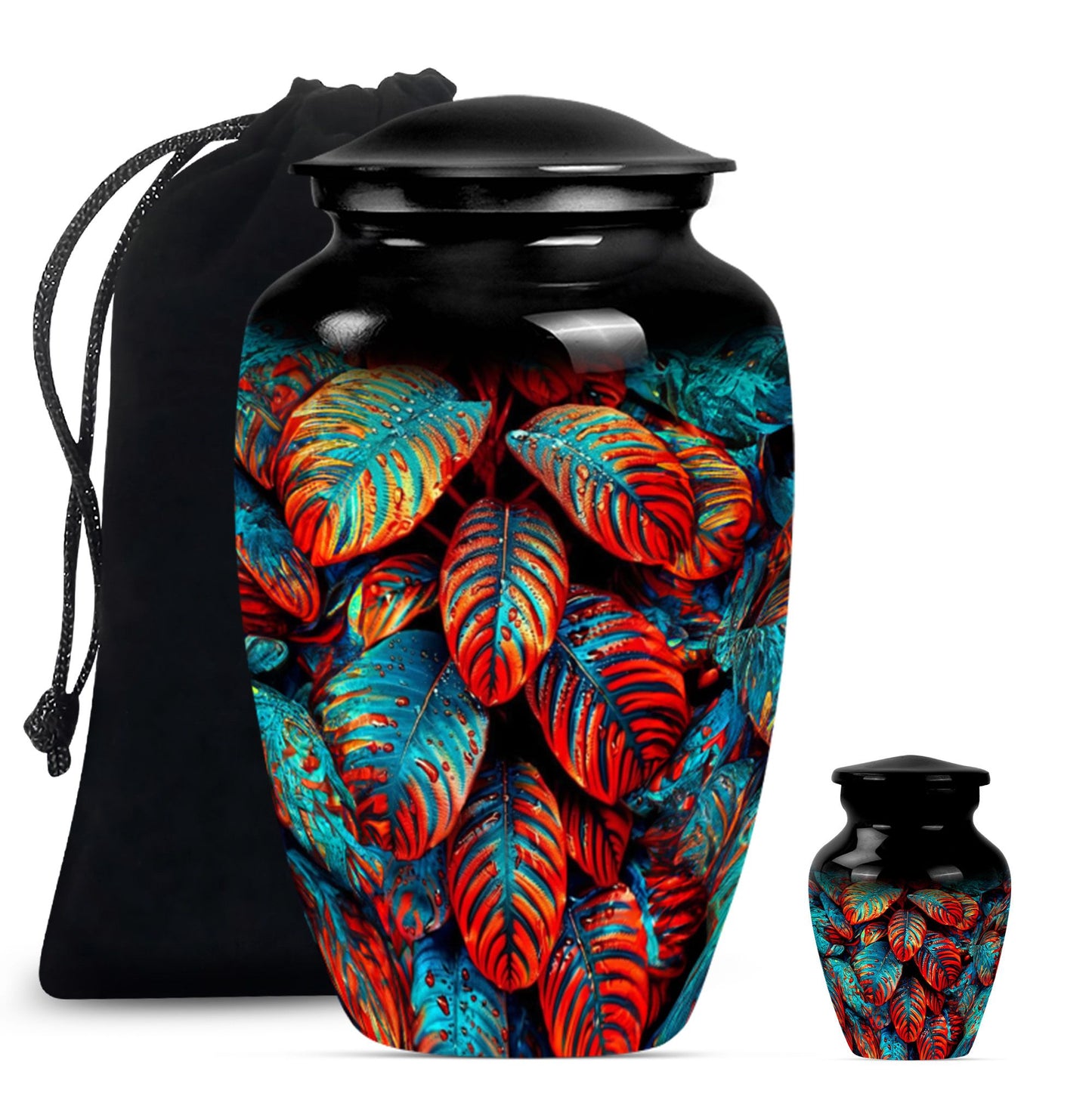 feather cremation urn.