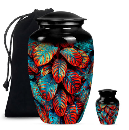 feather cremation urn.