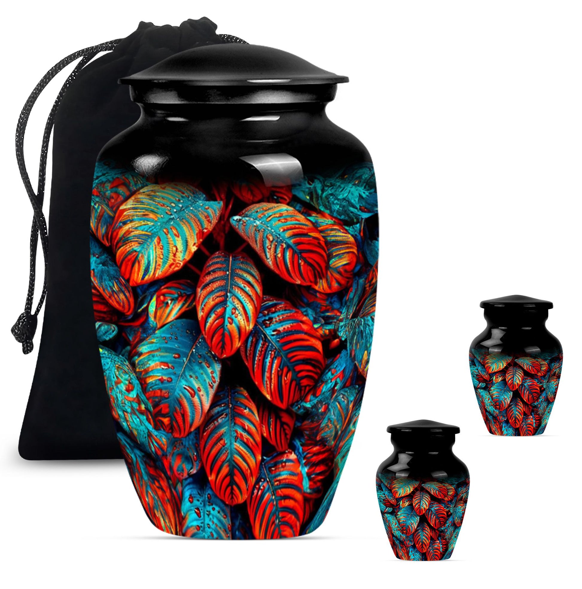 feather cremation urn.