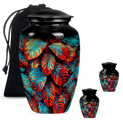 feather cremation urn.