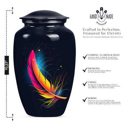 Classic, 10-inch feather urn 