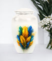 feather urn for ground burial, 
