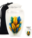 feather urn for ground burial, 