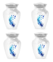 Feather Blue Flying Bird Cremation Urns - Memorial Urn For Women Ashes