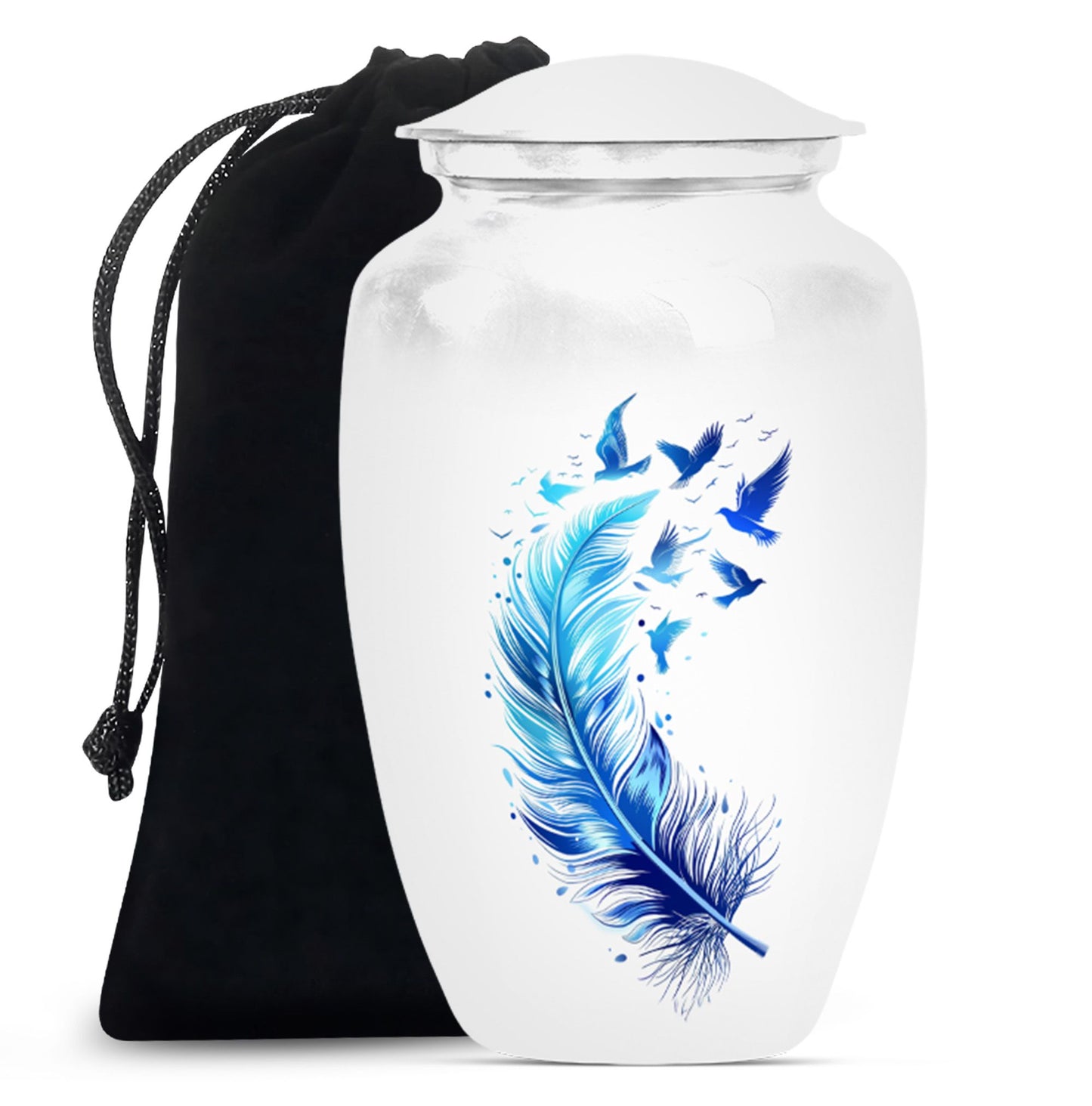 feather urn