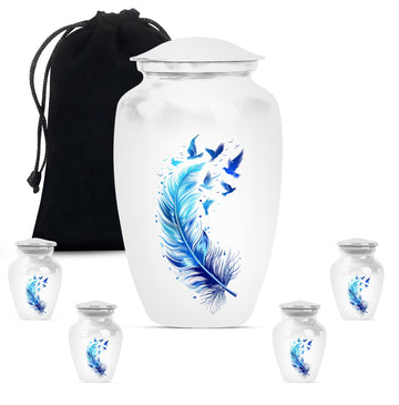 Large Urn With 4 Keepsake Urn