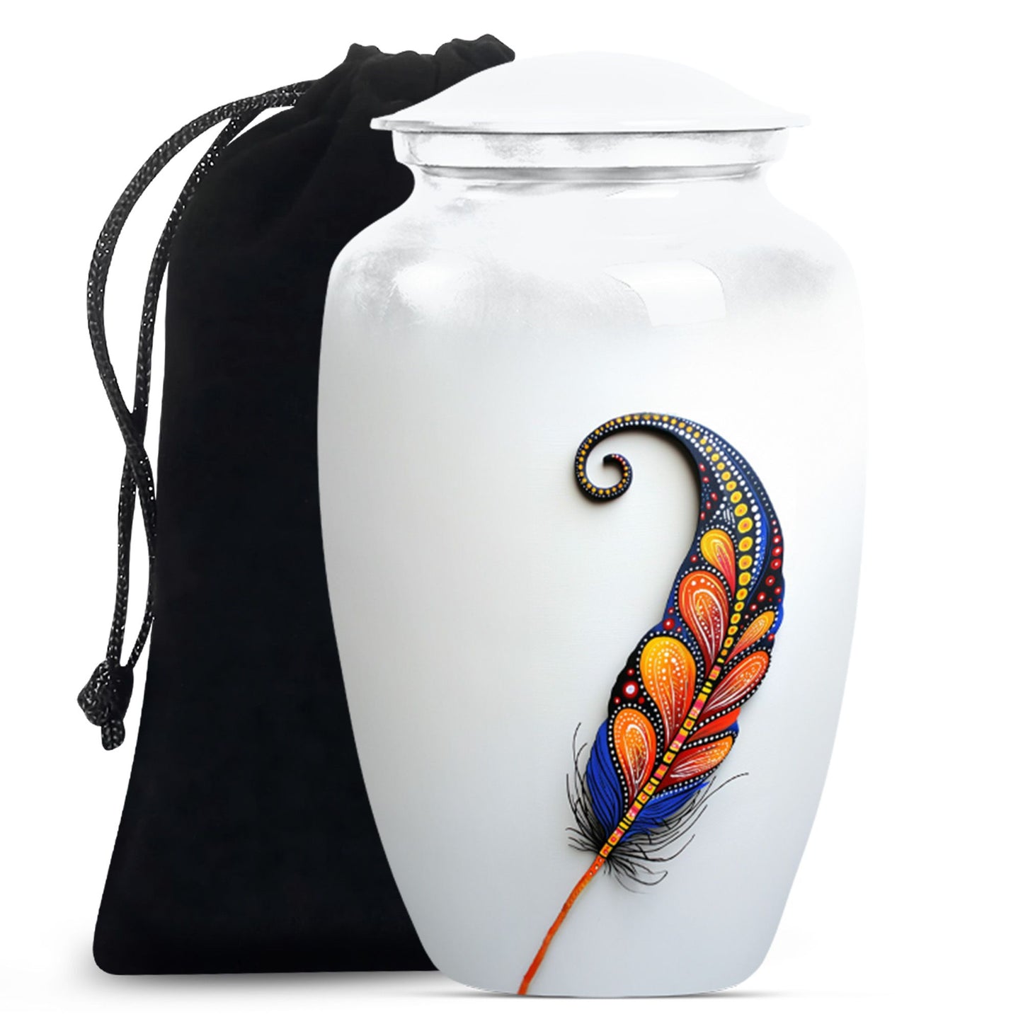 Purple Meadow feather urn