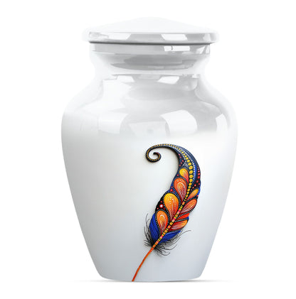 Purple Meadow feather urn