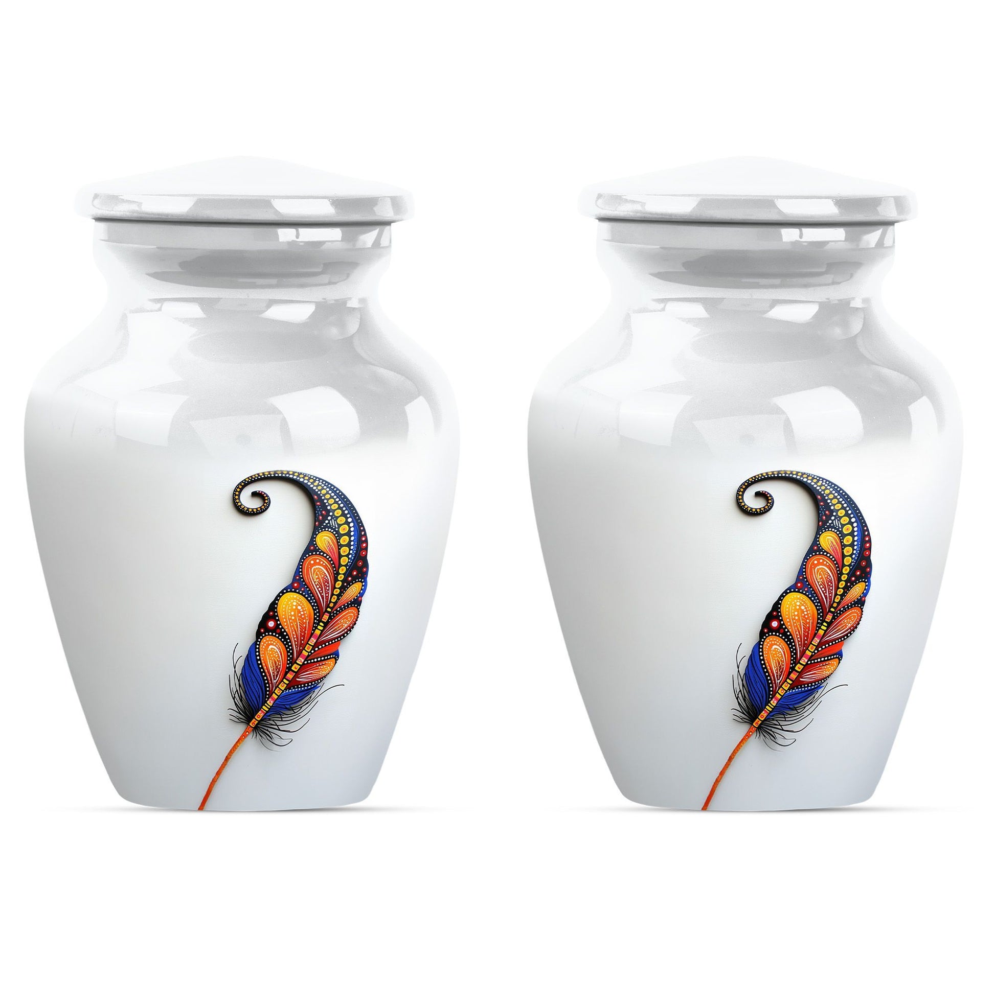 Purple Meadow feather urn