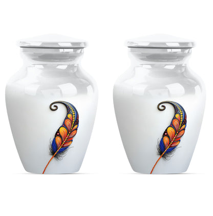 Purple Meadow feather urn
