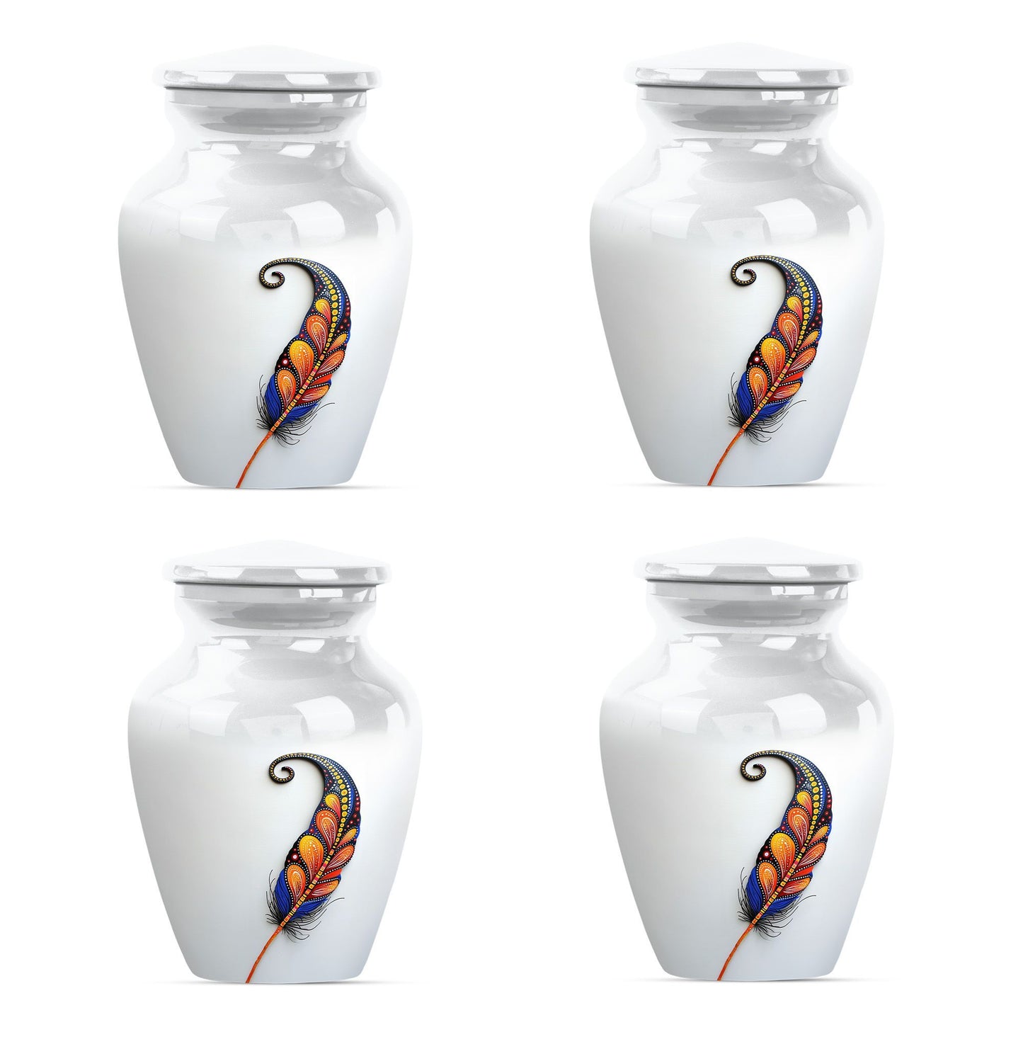 Purple Meadow feather urn