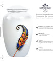 Purple Meadow feather urn