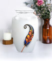 Purple Meadow feather urn
