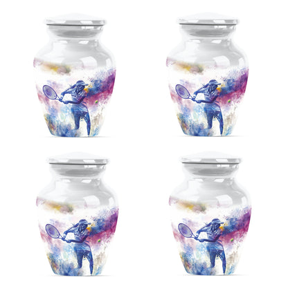 Personalized Tennis Cremation Urn for Human Ashes - 10-inch, 200 cu in - Yatskia