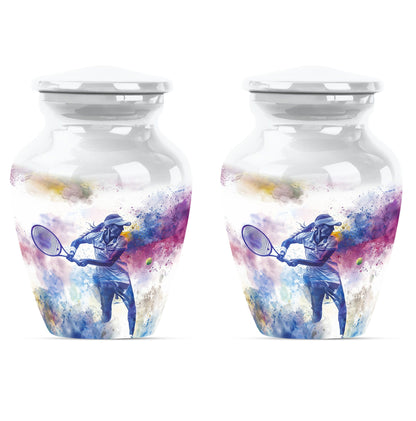 Personalized Tennis Cremation Urn for Human Ashes - 10-inch, 200 cu in - Yatskia