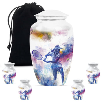 Large Urn with 4 Small Urn