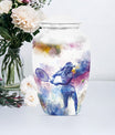 Urn in Purple Meadow theme, 