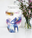 Urn in Purple Meadow theme, 