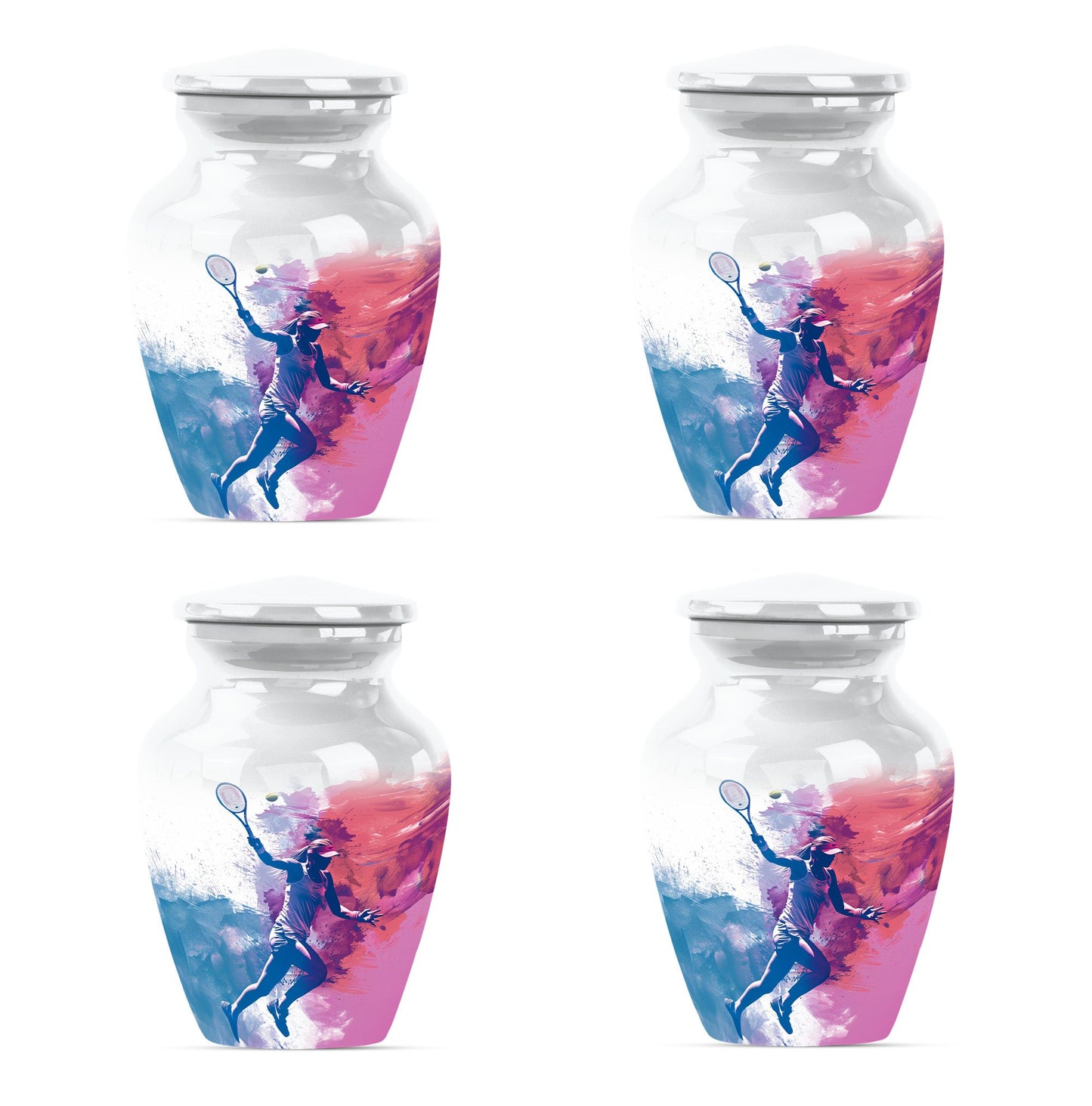 Personalized Tennis Cremation Urn for Human Ashes - 10-inch, 200 cu in - Yatskia