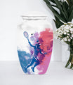 Classic 10-inch tennis urn for human ashes.
