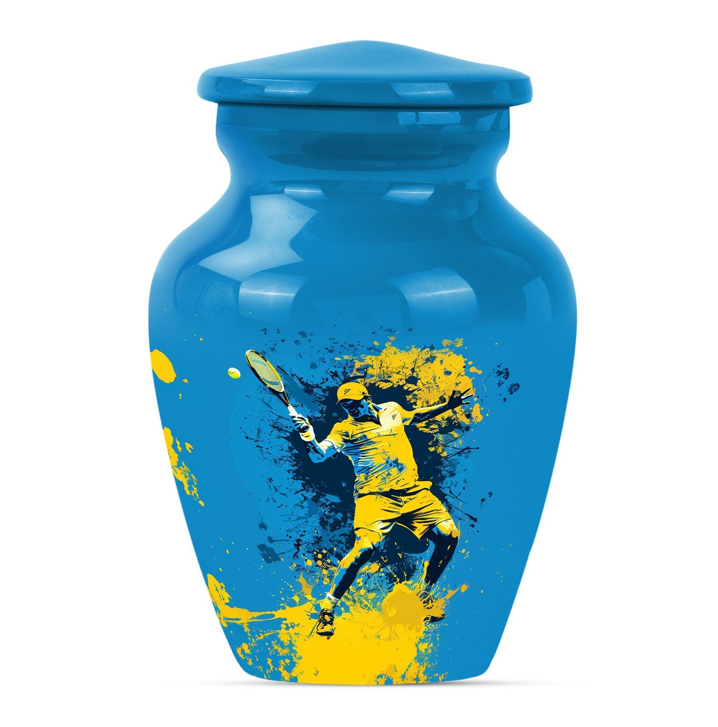  tennis urn in purple meadow 