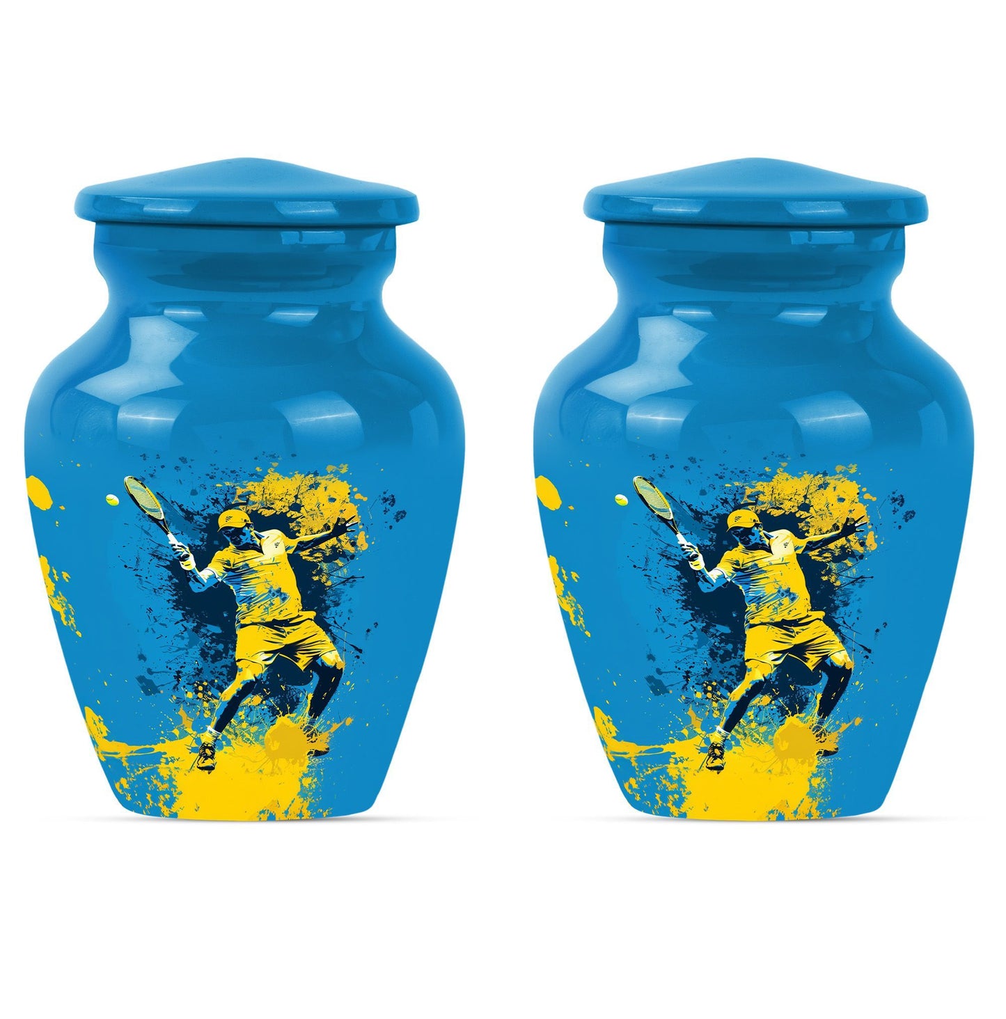  tennis urn in purple meadow 