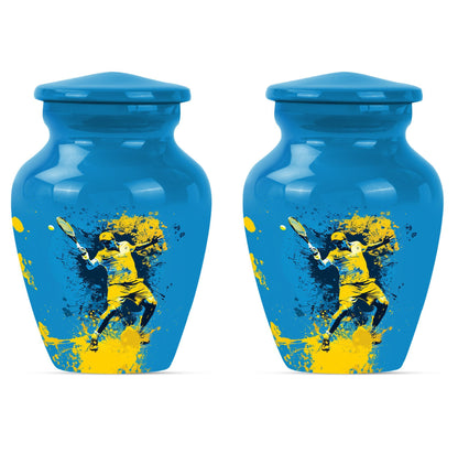  tennis urn in purple meadow 