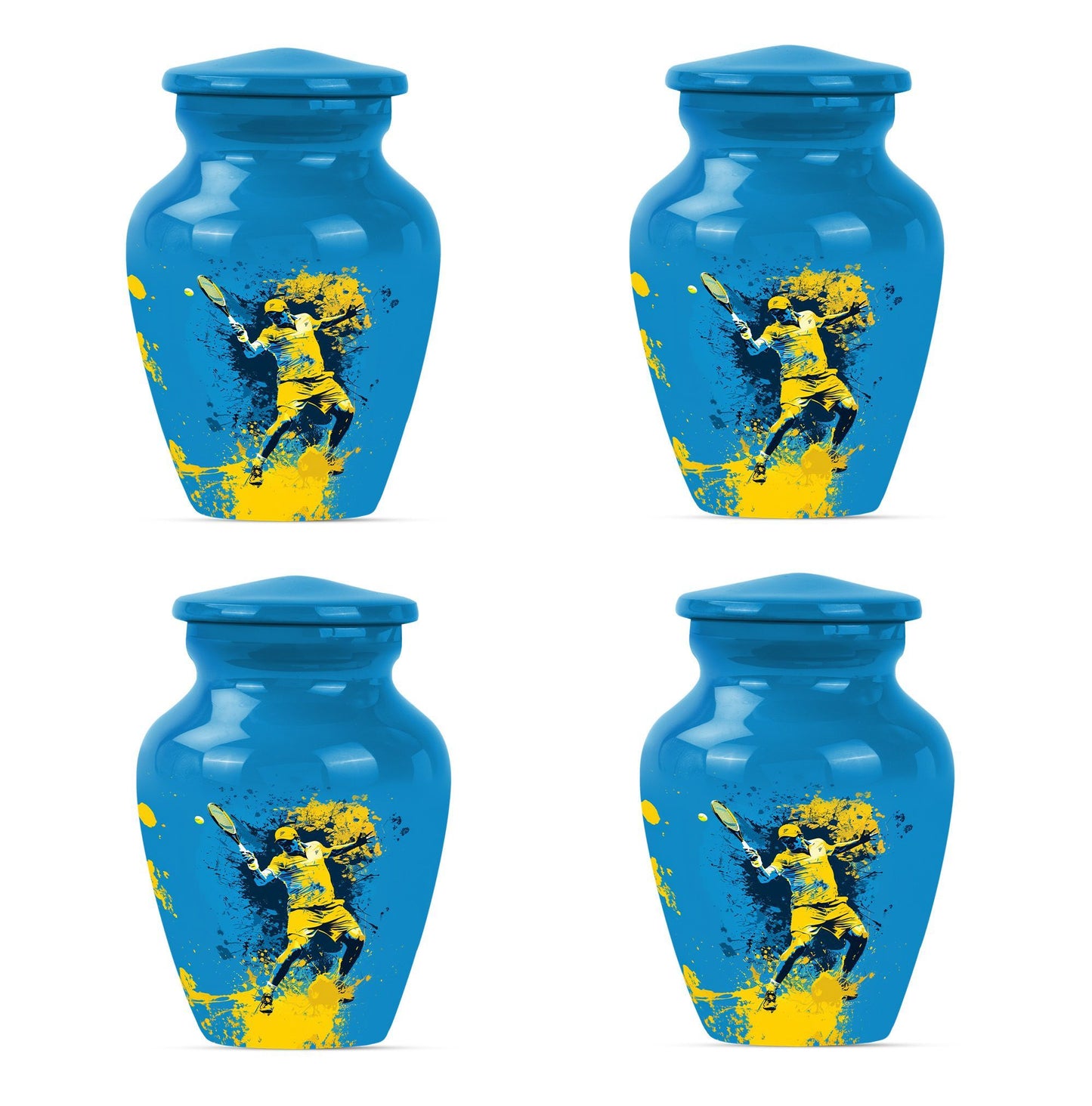  tennis urn in purple meadow 