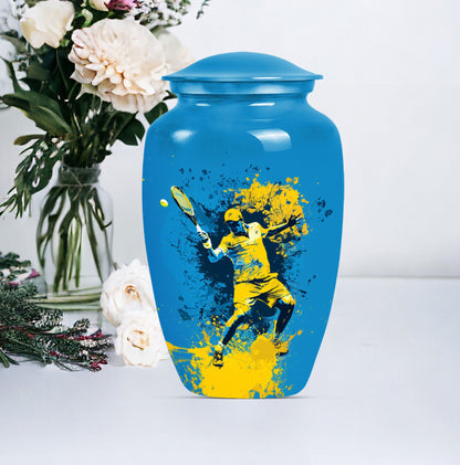  tennis urn in purple meadow 
